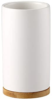 OnePine 400ml Gobelet Céramique Salle de Bain, Porte Brosse à Dents pour Brosse à Dents et Dentifrice