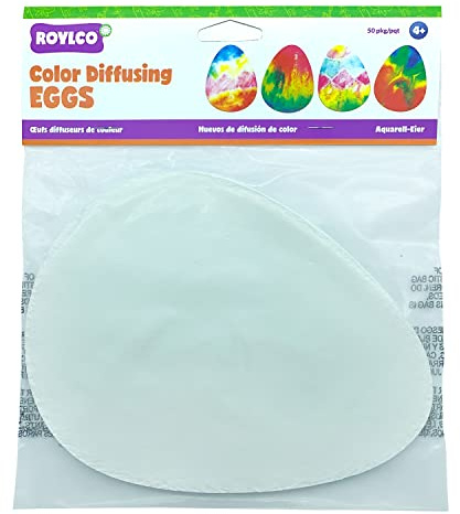 Roylco Color Diffusing Paper Easter Eggs Create Your Own One-of-a-Kind Spring Crafts