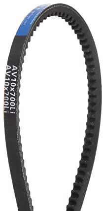 sourcing map AV10 Cogged V-Belts 700mm Inner Girth 10mm Width 8mm Thick Rubber Drive Belt for Power Transmission