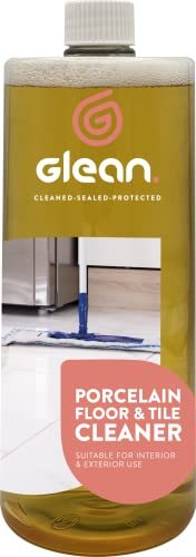 GLEAN Porcelain Floor and Tile Cleaner | 1L | Easy-to-Use Patio Cleaner | Restores Shine - pH Neutral | For Polished/Unpolished, Ceramic, Marble Surfaces | Suitable for Indoor & Outdoor