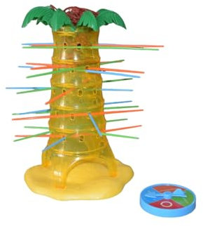 JAMERPD Verrückte Affen, Kinderspiel, Brettspiele Tumblin' Monkeys. Verrückte Affen mit Roulette, Brettspiele Kinder ab 3 Jahren, 2-4 Spieler, Geschenk für Kinder, interaktives Spielzeug