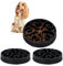 Relaxdays 3 x Anti Schling Napf, Futternapf für Hunde, Ø 30 cm, für langsames Fressen, spülmaschinenfester Hundenapf, schwarz