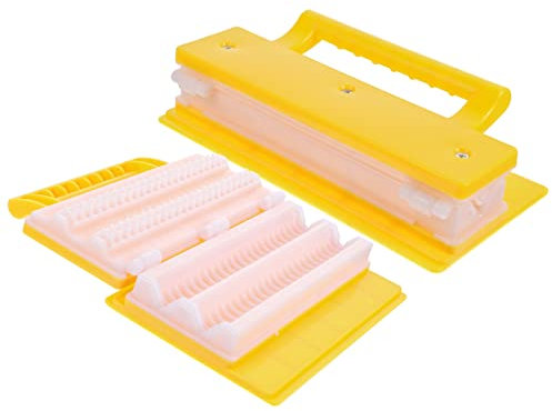 KONTONTY 2 Pezzi Strumento per Spiedini da Barbecue Macchina per Infilzare Carne e Verdure Facile da Usare e Portatile Materiale Resistente