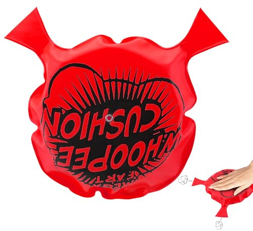 Self Inflating Whoopie Cushion, 6 Woopie Cushion, Whoopee Cushion Goodie Bag Stuffers, Woopy Cushion for Boys and Girls, Party Favors Fart Bag Make Gas Sounds, Novelty Prank Gag White Elephant Gifts