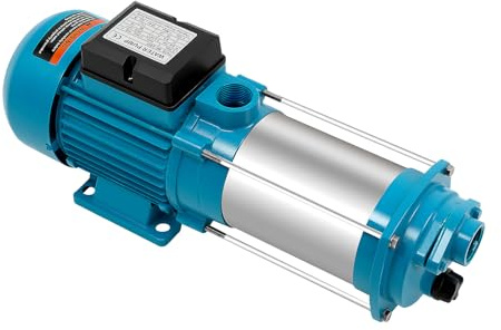 Pompa centrifuga/impianto idrico domestico 2200W - 100m max portata 4000L/h 10bar - Pompa a getto in acciaio inox per giardino e fontana