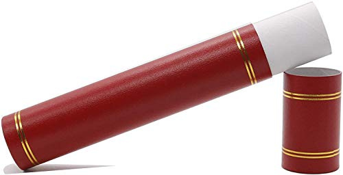 GraduatePro Porte Certificat A4 Diplôme Tube Dossier de Présentation Rouge