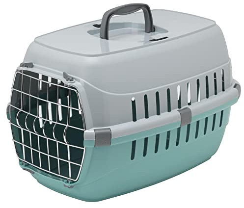 CAT CENTRE Pet Transport Carrier, Cat Dog Kitten Puppy Travel Box Cage