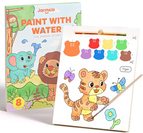 Jar Melo Paint with Water Books for Toddlers, Animals