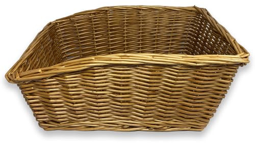Generico Cesto Cestino Bici Posteriore in Vero Vimini Legno Marrone