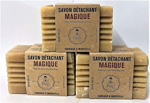 LOT DE 3 SAVONS DÉTACHANT AU FIEL DE BOEUF ET NOIX DE LAVAGE 300 GR LABEL PROVENCE NATURE