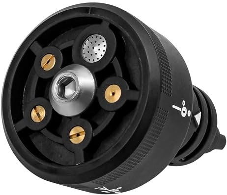 Ugello multifunzione di ricambio per Worx Hydroshot Cleaner WG629/620/630, WU630/633, accessori per idropulitrice a pressione, accessori 5 in 1 per vialetto e pavimentazione di aree piane, nero