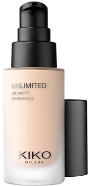 KIKO Milano Unlimited 24H Matte Foundation 1 NG, Long-Lasting Matt Liquid Foundation With Up To 24-Hour Hold