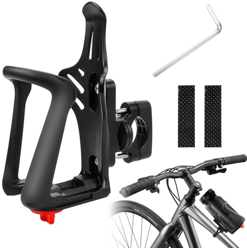 Flaschenhalter Fahrrad,Getränkehalter Motorrad,Geeignet für 55–75 mm Wasserflaschen,Einstellbar Trinkflaschenhalter Rahmen & Lenker für MTB, Ebike,Motorräder,Renn