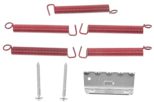 BESPORTBLE Tremolo Bridge Claw and Red Tension Springs Kit for Electric Guitar – Vintage Replacement Parts Compatible with Models – 3pcs Guitar Bridge Springs Random Style
