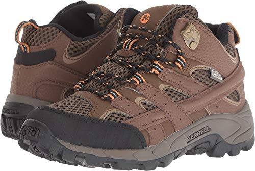 Merrell Boy's MOAB 2 MID AC WTRPF Boot, earth, 7 M US Big Kid