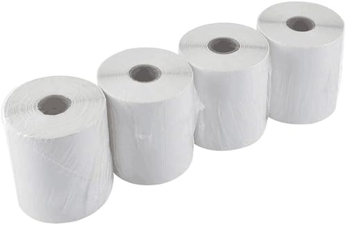 L LIKED 4x6 Thermal Labels, 1000 Self-Adhesive Shipping Labels with Perforated Lines, Compatible with Zebra, MUNBYN, Rollo (4 Rolls)