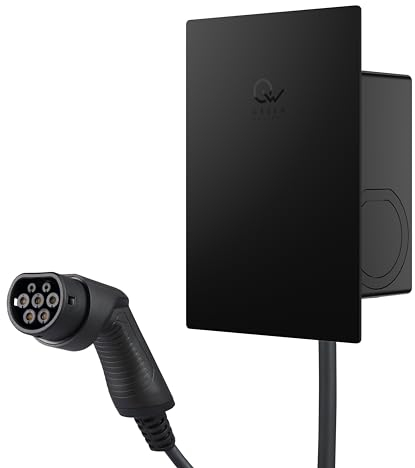 Green Wallbox 2 Pro Max laddstation för elfordon - Laddstation med 10m typ 2-kabel - 11kW ström - smart laddning - dedikerad mobilapp - LED-belysning