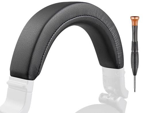 SOULWIT Ricambio Copri Archetto per Pioneer DJ HDJ-CUE1 On-Ear Cuffie, Parte di Riparazione del Cuscino Superiore della Fascia della Cuffia, Facile Installazione Fai Da Te - Nero
