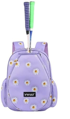 TentHome Sac a Dos Fille de Sport Tennis et Badminton, Sac Tennis pour Enfant, Junior, Femme, Sac Badminton 2 Raquette, Resistant (Violet)