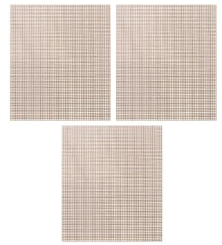 TOKIDNY 3 piezas Alfombrilla Barbacoa Antiadherente Reutilizable Resistente al Calor para Hornear Verduras Pescado y Carne Fácil Limpieza