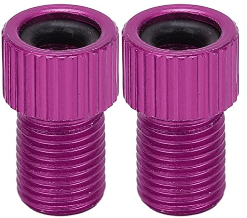 BONKZEBU Presta Till Schrader Ventilomvandlare Hållbar, Slitstark Cykelpumpkontakt ,2 St/set Mountainbikepumpadapter för cyklister,Aluminiumlegering + gummitätningsring,2 X Schraderventil och