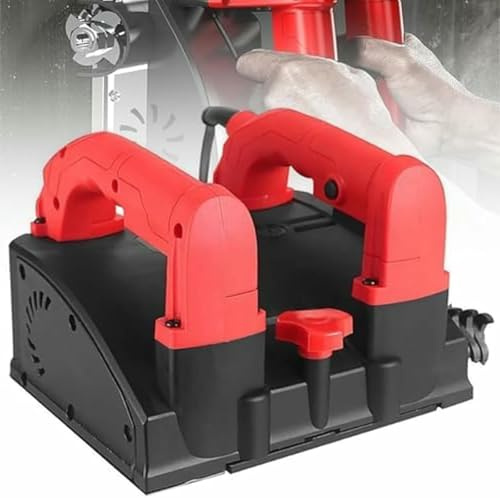 Wall Planer and Grinder with Adjustable Depth, Dust-Free Sanding Adapter, and Double Handle for Smoothing