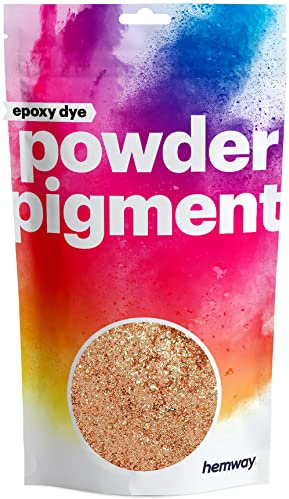 Hemway Epoxy Dye Powder Pigment Metallic Copper Powder 50g | Mica Pigment for Resin, Epoxy, Polyurethane Paint, Jewellery & Resin Floors, Colour Enhancement
