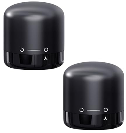 2 Tappi per Vino Sottovuoto, Tappo per Bottiglie di Vino Rosso, Chiusura in Silicone Riutilizzabile (Nero)