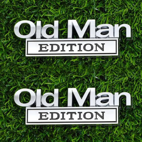 Andibro Old Man Edition - Emblema 3D para coche, camión, maletero, parachoques y capó