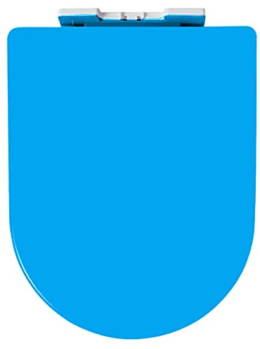 Sedile WC con chiusura ammortizzata con design ergonomico a sgancio rapido e cerniere regolabili per un aggiornamento del bagno adatto alle famiglie