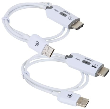 iggual Transmisor Receptor HDMI Inalámbrico Full HD, 5,8 GHz, hasta 8 Transmisores por Receptor, Conexión USB + HDMI, Presentaciones, Aulas, Streaming y Entretenimiento sin Cables.