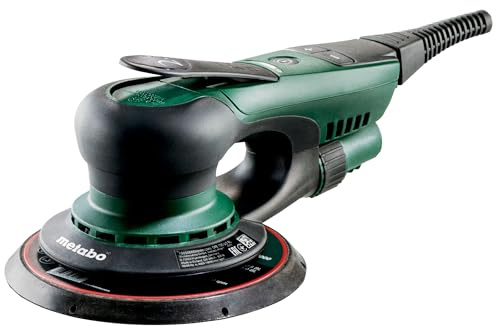 metabo excenterslip SXE 150–2,5 BL – 350 W, 150 mm slipskiva – lätt och platt, VTC elektronik, hög ytkvalitet, dammutsugning – för trä- och metallbearbetning – inkl. slipskiva