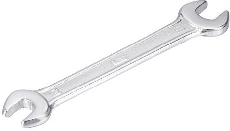 sourcing map Clé à fourche double métrique chromé 10mmx12mm