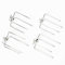 Ethedeal Fleischnadeln Spießgabel Grillklammer Grill Zubehör Eisen Galvanik, für Grillgut Fleischklammern Fixiert das Grillgut, Stangen mit Einem Durchmesser von 8-11mm