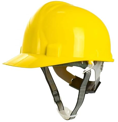 Schutzhelm für die Baustelle Gelb Bauhelm für Erwachsene Arbeitshelm Bauarbeiterhelm Sicherheitsgarantie