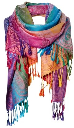 Fashion Women's Silk Scarf Luxury Satin Shawl Wraps pink