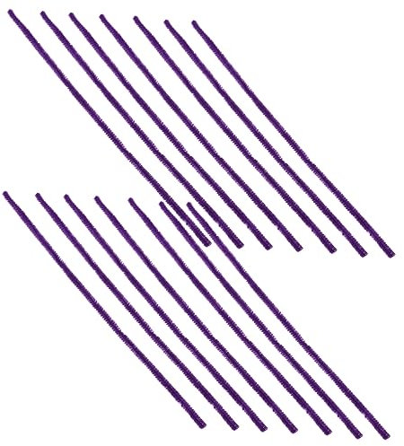 KONTONTY 100 Stück Mehrfarbige Chenille-stiele Zum Basteln Flauschige Gedrehte Stäbe Für Diy-projekte Und Kinderspielzeug