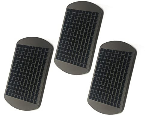HUAEDNWKYI 3 Pezzi Piccoli Stampi per Cubetti di Ghiaccio in Silicone per 160 Cubetti di Ghiaccio Mini Stampi per Cubetti di Ghiaccio per Bar da Cucina Whisky Cocktail Bevande 1x1 cm