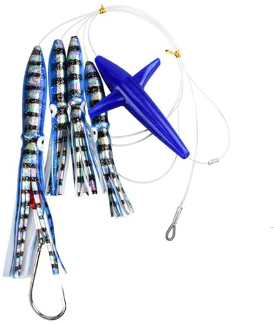 Señivos de Pesca, Cebo de Pesca de trollas de Agua Salada y Pesada para Tiburones de túnica de bajo