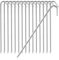 COM-FOUR® 16x XL Bodenanker aus massivem Stahl, J-Form 40 cm, Ø 1 cm – verzinkte Erdanker für Zelt, Pavillon, Hüpfburg, Trampolin, auch als Bewehrungsstab für den Boden, stabil & rostfrei