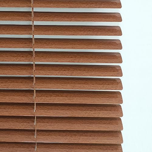Alu Jalousie für Fenster, Haus, Büro, Holzmaserung, Vertikal, Horizontal, Venezianische Jalousien, für Sonnen- und Sichtschutz, Größe 50 x 70 cm