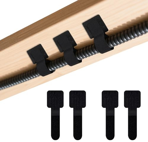 Nevoluxer Lot de 50 Organisateur de Câbles Polyvalents Attache Cable Adhésif Réutilisable pour Gestion des Câbles sous le Bureau Télévision Ordinateur Ethernet Salon Bureau