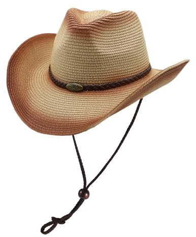MivBuks Chapeau de Cowboy Classique Chapeau Western Femme Cowboy Hat Homme