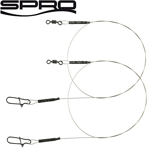 Spro Matt Black Leader 1x19-2 Stahlvorfächer, Länge/Durchmesser/Tragkraft:40cm / 0.40mm / 9.1kg - 20b