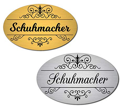 Klingelschild Türschild Briefkastenschild inkl. Gravur