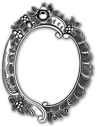 Sizzix Prägeschablone 3 D Impresslits 665016 Floral Frame von Tim Holtz One Size