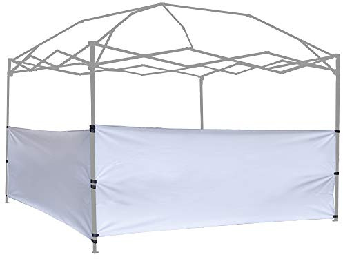 Lot de 2 demi-panneaux latéraux pour auvent escamotable, tonnelle, abri de tente, 3 x 3 m, 3 x 4,6 m, 3 x 6 m, 2 demi-parois blanches uniquement