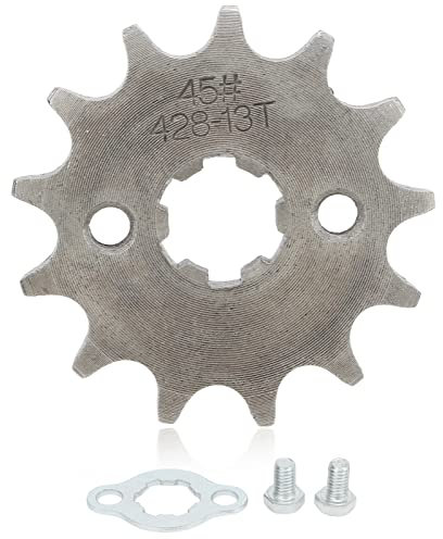 Pignone motore anteriore moto 428 catena, sostituzione pignone motore in acciaio 13T 17mm per TaoTao 50cc‑160cc cinese ATV Quad Dirt Bike
