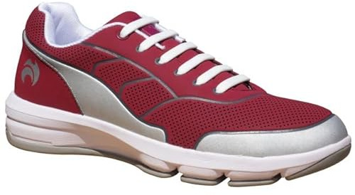Henselite HM75 Mens Sport Lawn Bowls Trainer - Color Maroon Grey Size 9