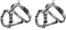 Trixie 12232 Silver Reflect H~Geschirr, S–M: 40–65 cm/20 mm, schwarz/Silbergrau (Packung mit 2)